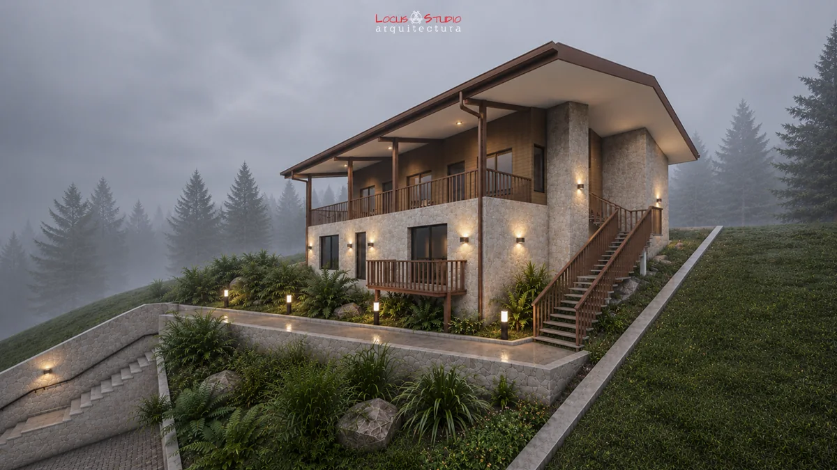 Casa Golden · House on the hillside