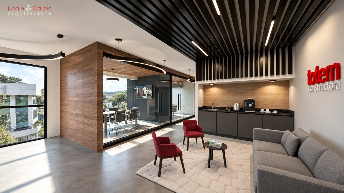 Remodelación Totem · Workplace reception