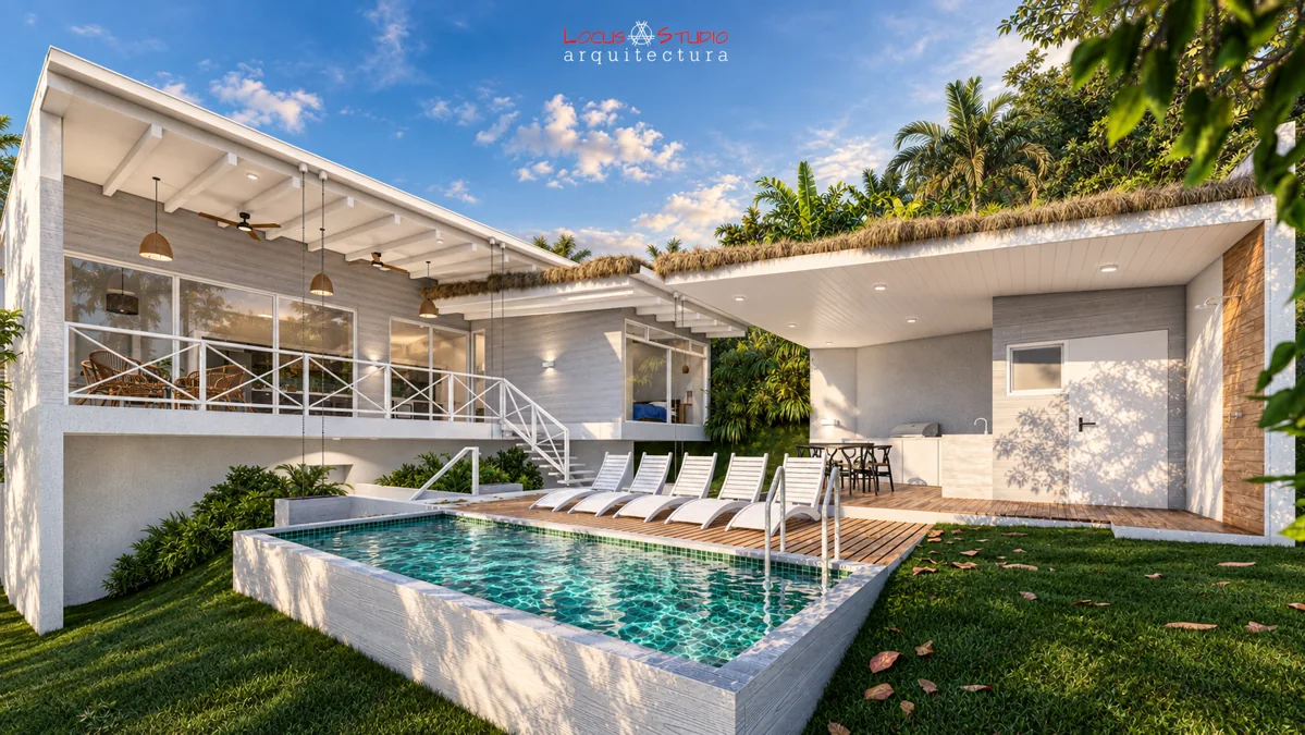 Villa AmarE · Terrace and pool